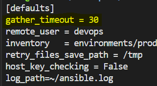 ansible.cfg file